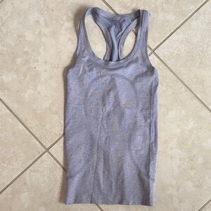 lululemon athletica Light Gray Tank Top
